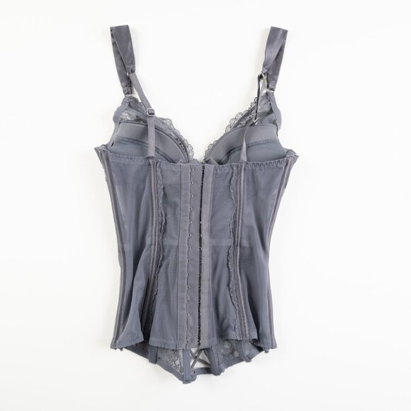 VICTORIA'S SECRET grey corset lingerie size 34B - Picture 2 of 11